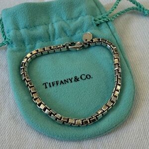 Tiffany & Co. Venetian Link Silver Bracelet Size Small